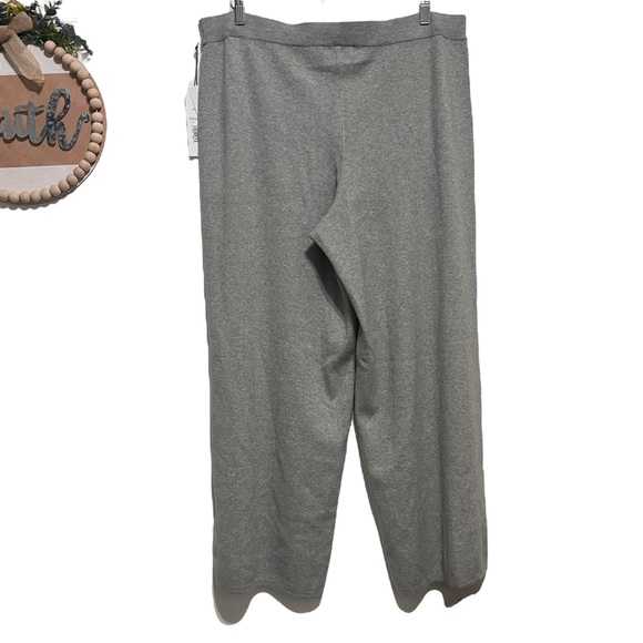 Liz Claiborne Sweater Knit Wide Leg Pants Sz 0X Gray - Picture 3 of 6